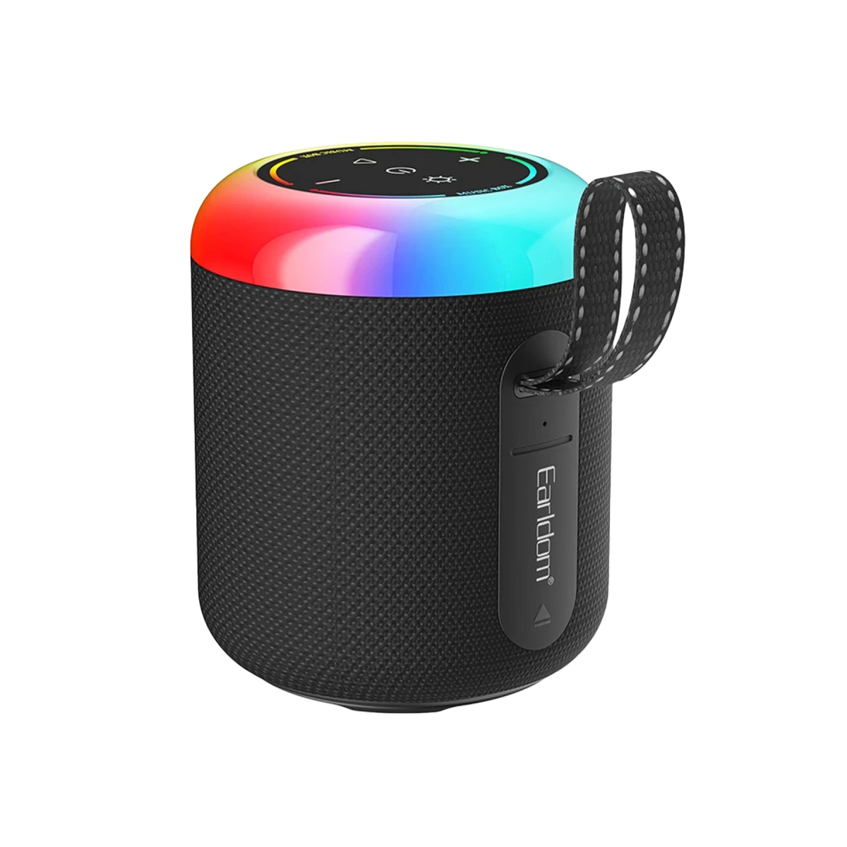 Earldom A38 6.5W RGB Işıklı Süper Bass BT 5.3 Kablosuz Hoparlör - Siyah